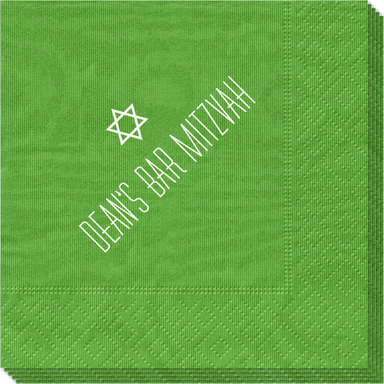 Little Star of David Moire Napkins